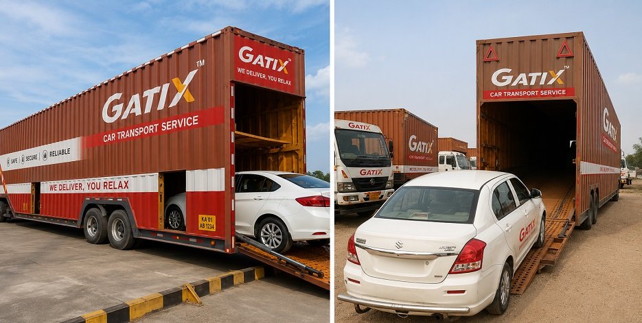 Car carrier used for intercity vehicle transport